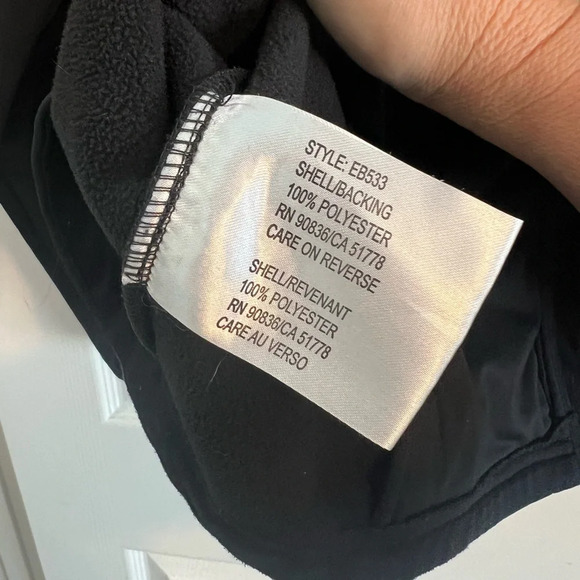 Eddie Bauer Black Shaded Crosshatch Softshell Zip Up Jacket Large - Picture 8 of 12